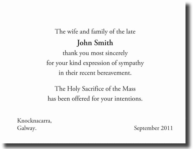 Acknowledgment Card Single 1409 - Jaycee