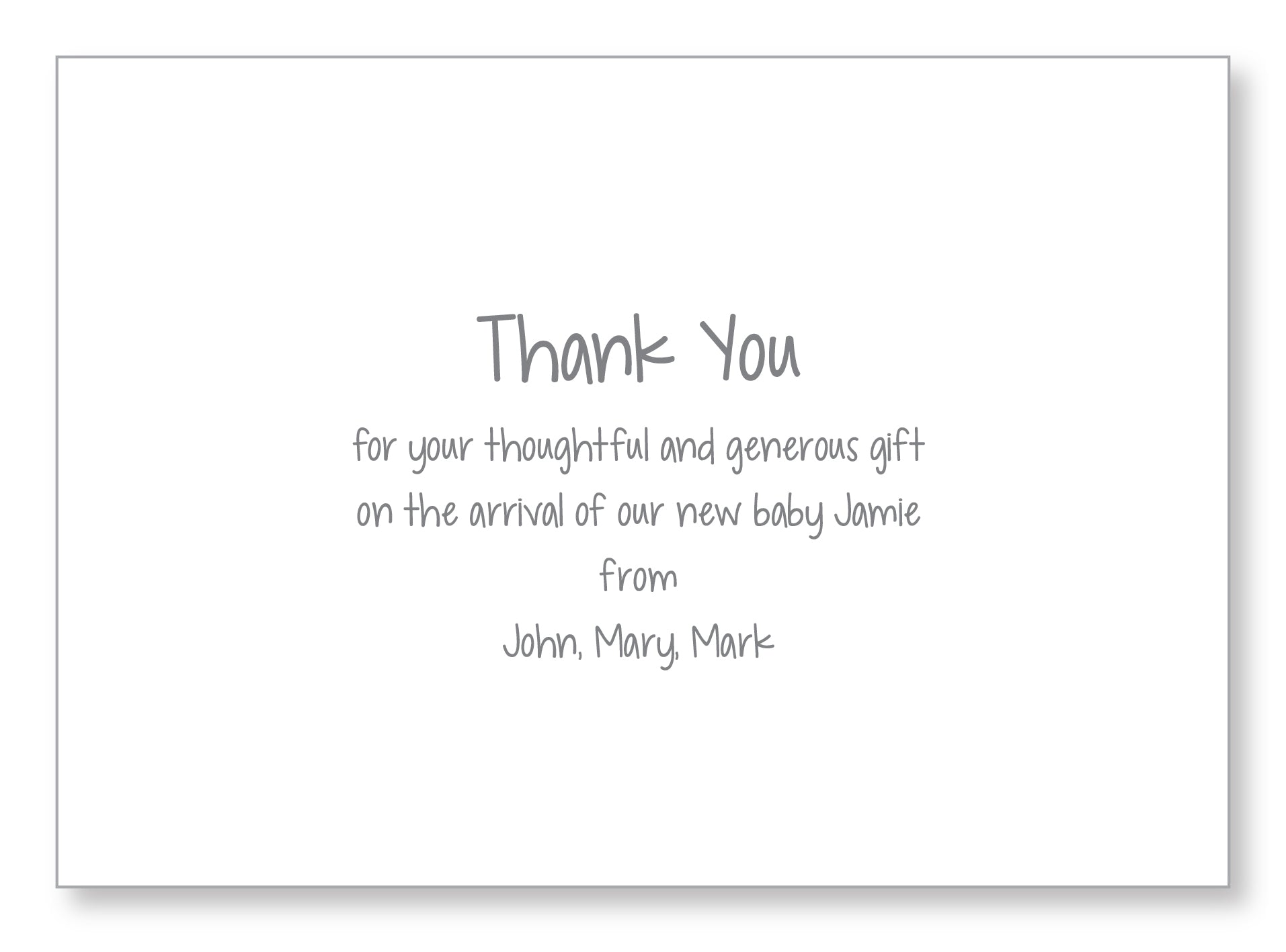 Baby Card 5548 Folded - Jaycee