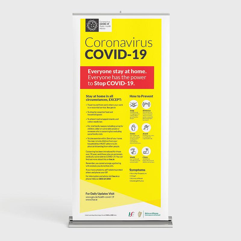 Covid-19 Pull-up Banner - Jaycee