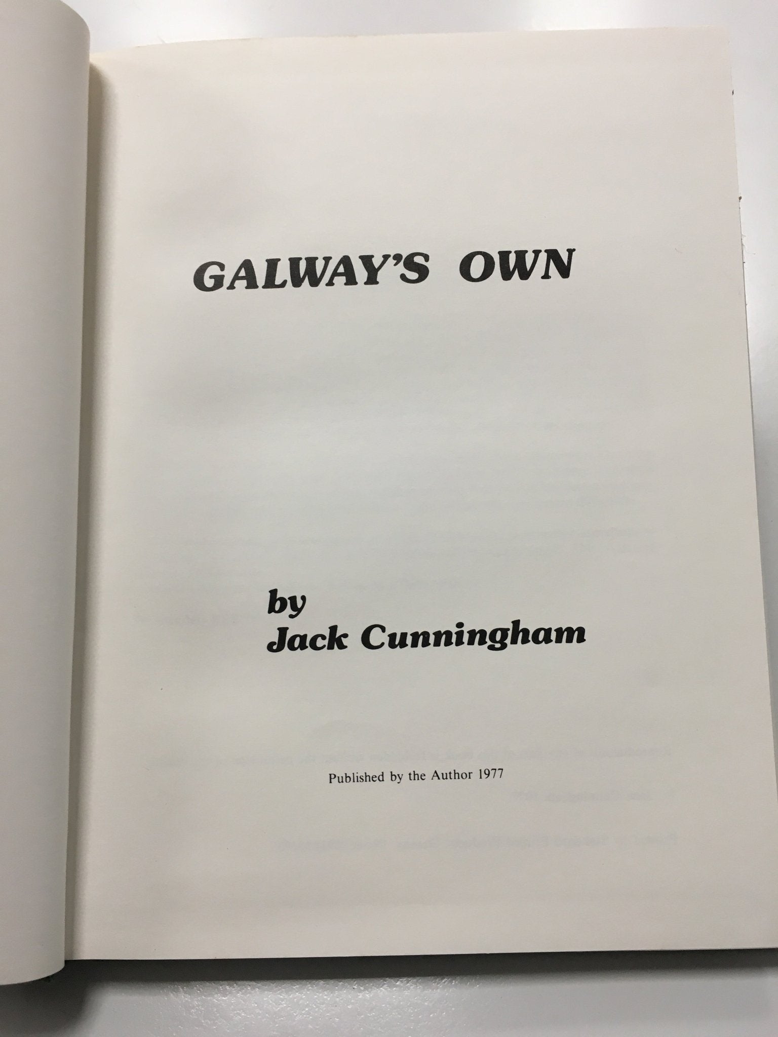 Galways Own by Jack Cunningham - Jaycee