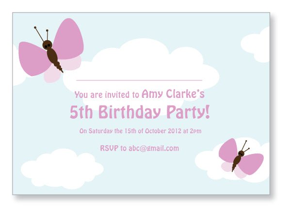 Kids Party Invite 5002 - Jaycee