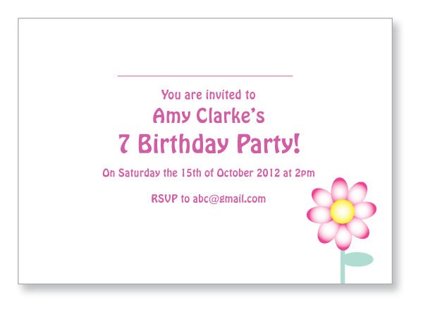 Kids Party Invite 5042 Folded - Jaycee