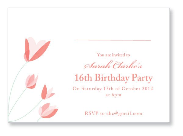 Teen Party Invite 5122 - Jaycee