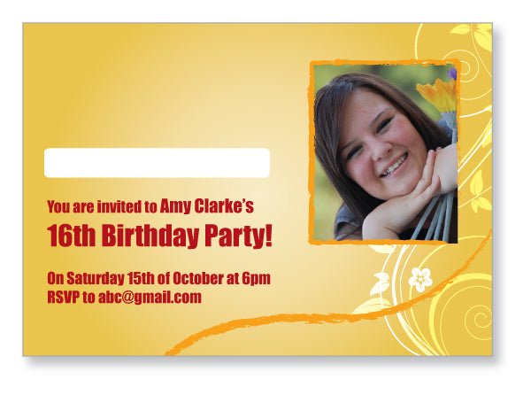 Teen Party Invite 5123 - Jaycee