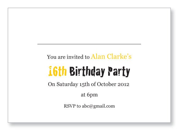 Teen Party Invite 5144 Folded - Jaycee